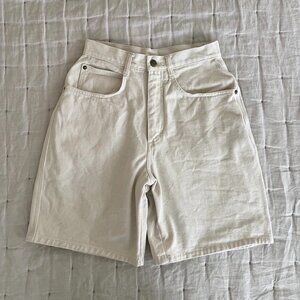 SOLD // Raw Denim Shorts